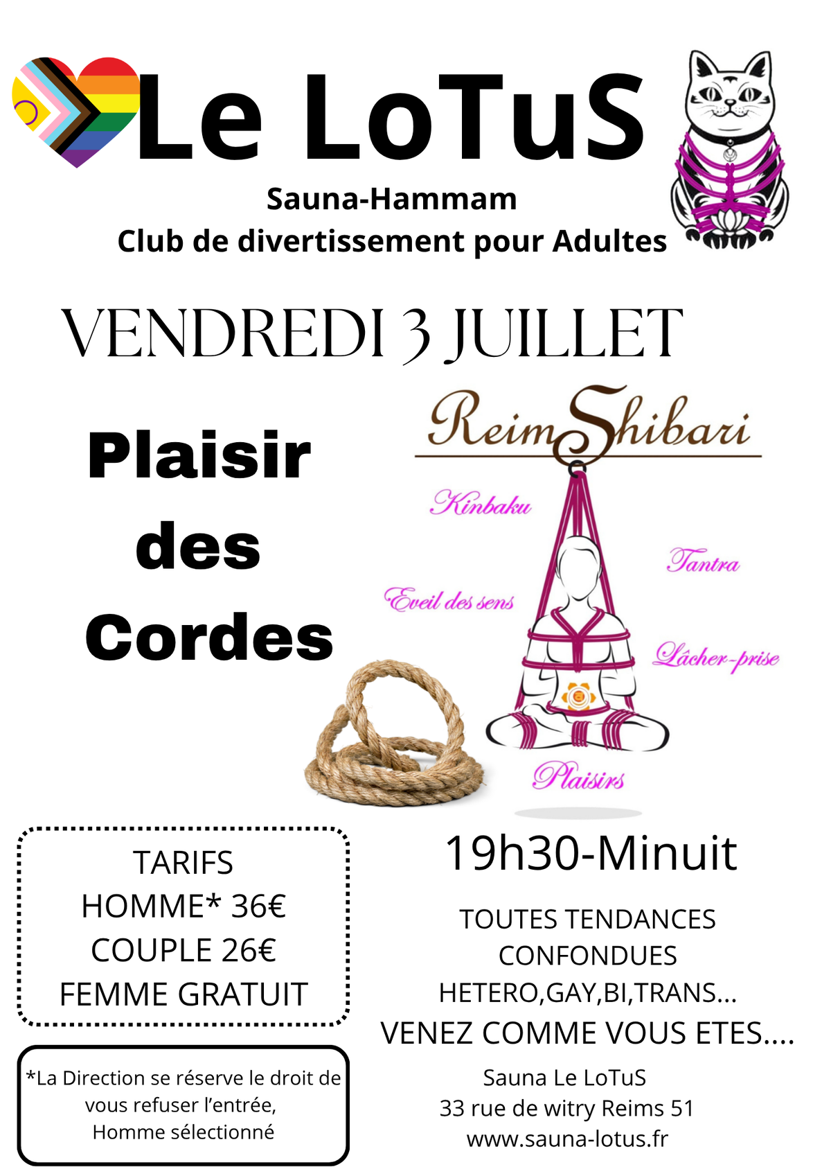 Soirée shibari Soirée shibari