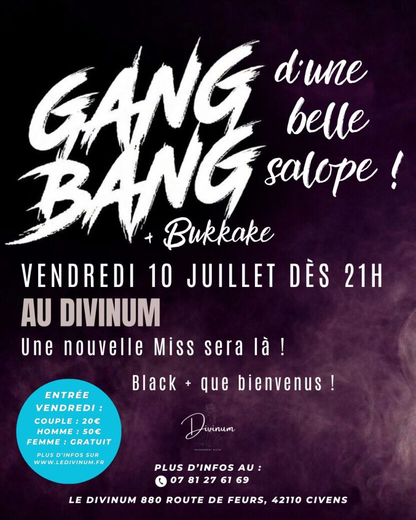 Gang Bang d&rsquo;une belle salope + Bukkake
