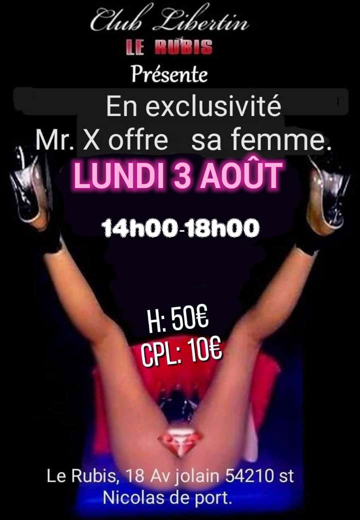 Mr. X offre sa femme