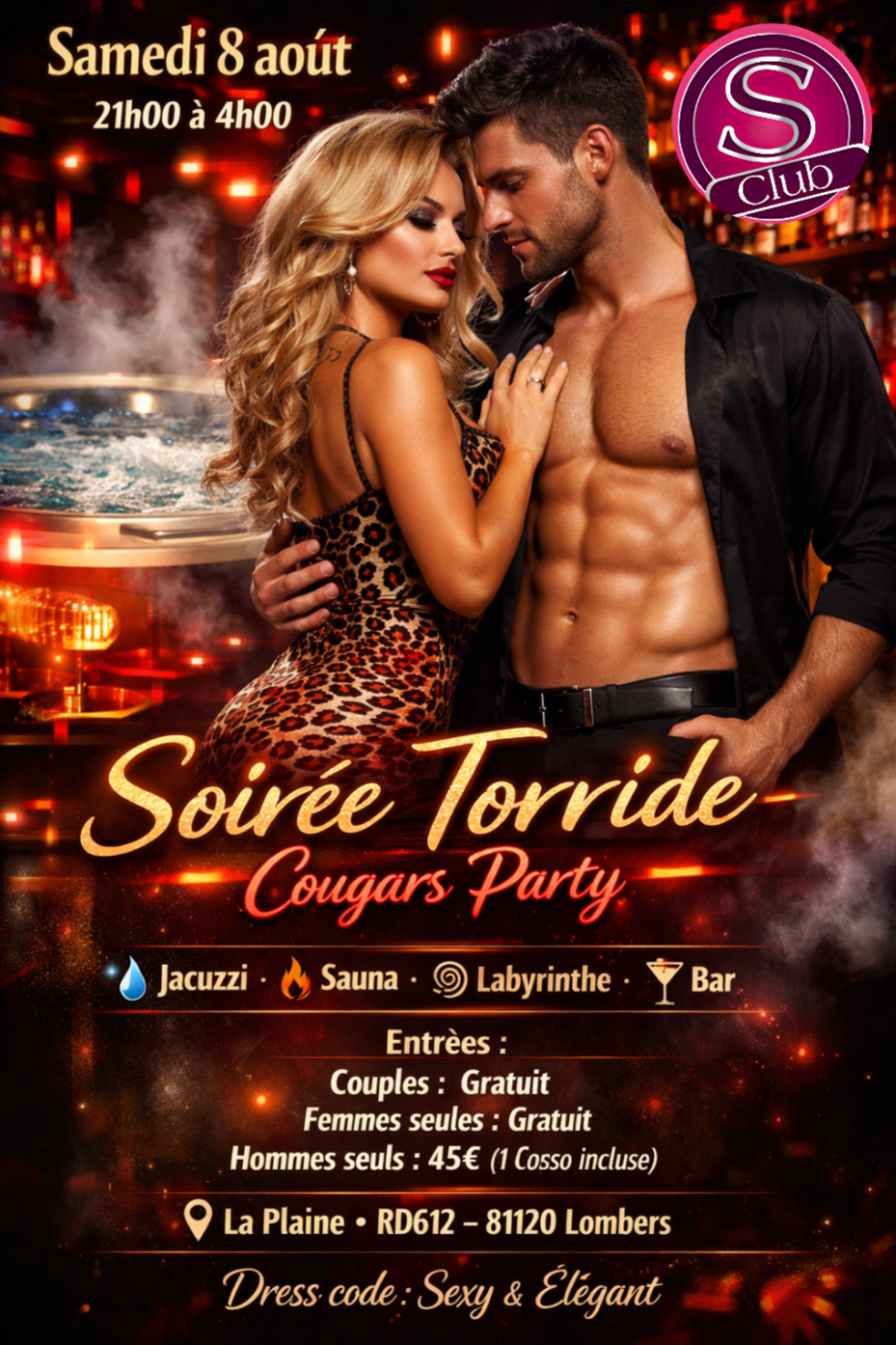 Soirée Torride – Cougars Party