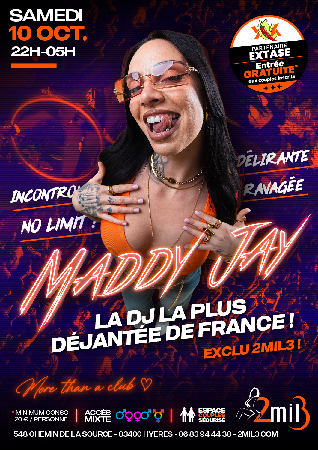 🔥 ALERTE BIG ÉVÉNEMENT 🔥 MADDY JAY EN LIVE AU 2MIL3