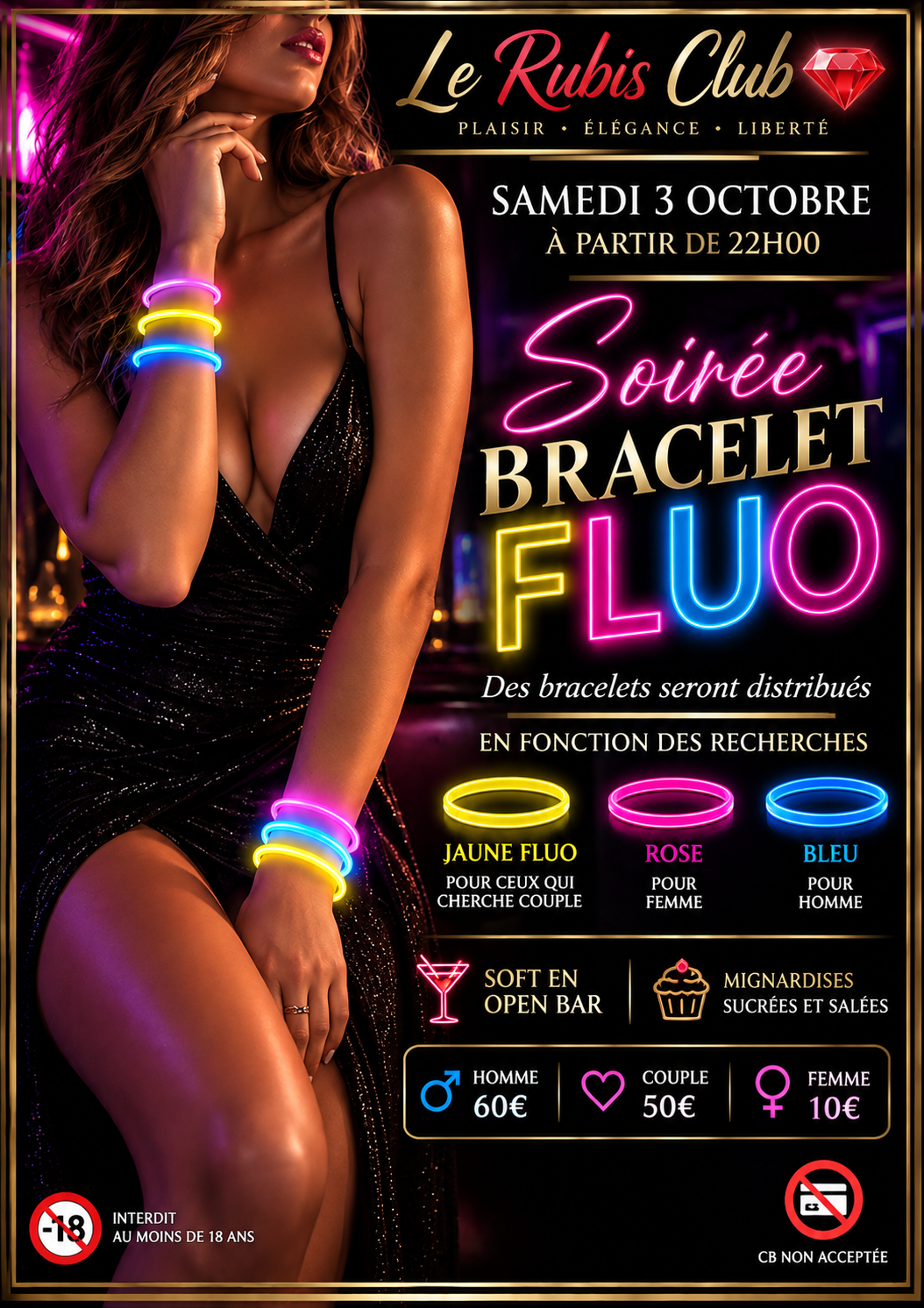Soirée Bracelet Fluo Soirée Bracelet Fluo