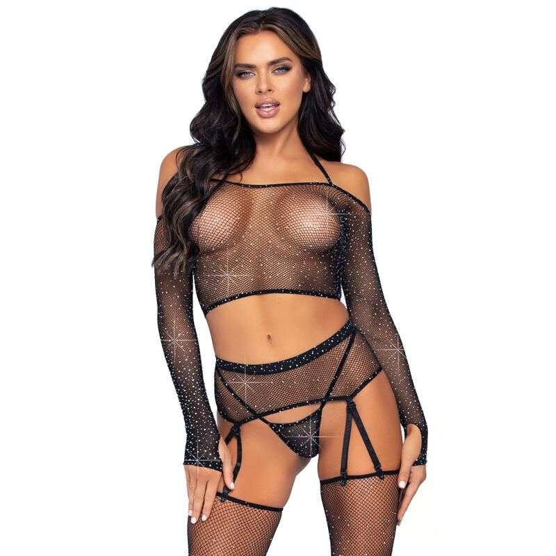 LEG AVENUE – ENSEMBLE QUATRE PIÈCES TAILLE UNIQUE