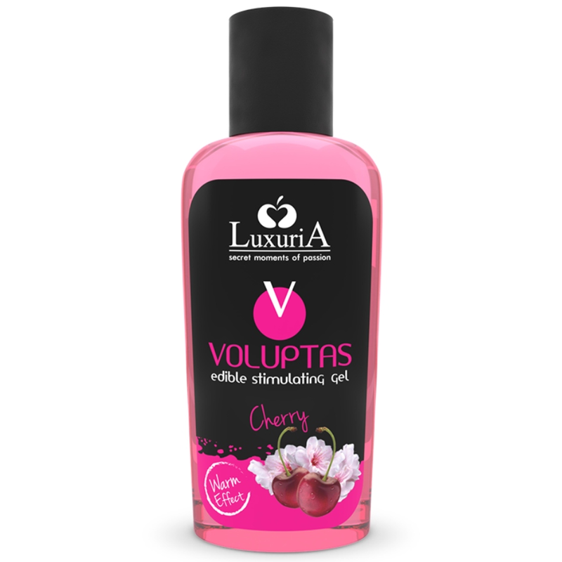 INTIMATELINE LUXURIA – VOLUPTAS GEL DE MASSAGE COMESTIBLE EFFET CHAUFFANT – CERISE 100 ML