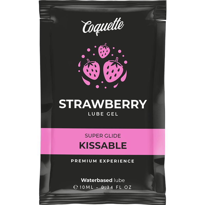 COQUETTE COSMETICS – LUBRIFIANT KISSABLE BASE DEAU DE FRAISE POCHE 10 ML