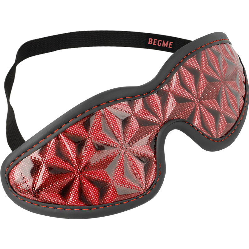 BEGME – MASQUE AVEUGLE PREMIUM ÉDITION ROUGE AVEC DOUBLURE EN NÉOPRÈNE