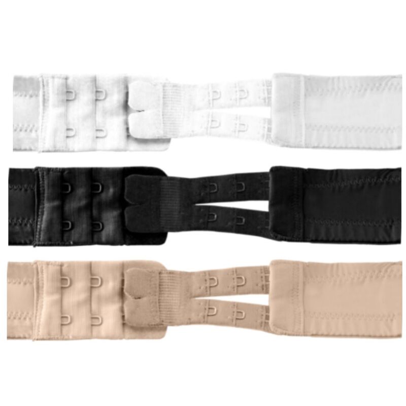 BYE-BRA – RALLONGES DE CONTOUR FLEXIBLES 2 CROCHETS 3 UNITÉS