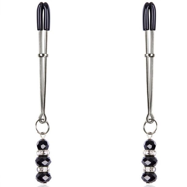 OHMAMA FETISH – Pinces à tétons AVEC PIERRES DE CRISTAL