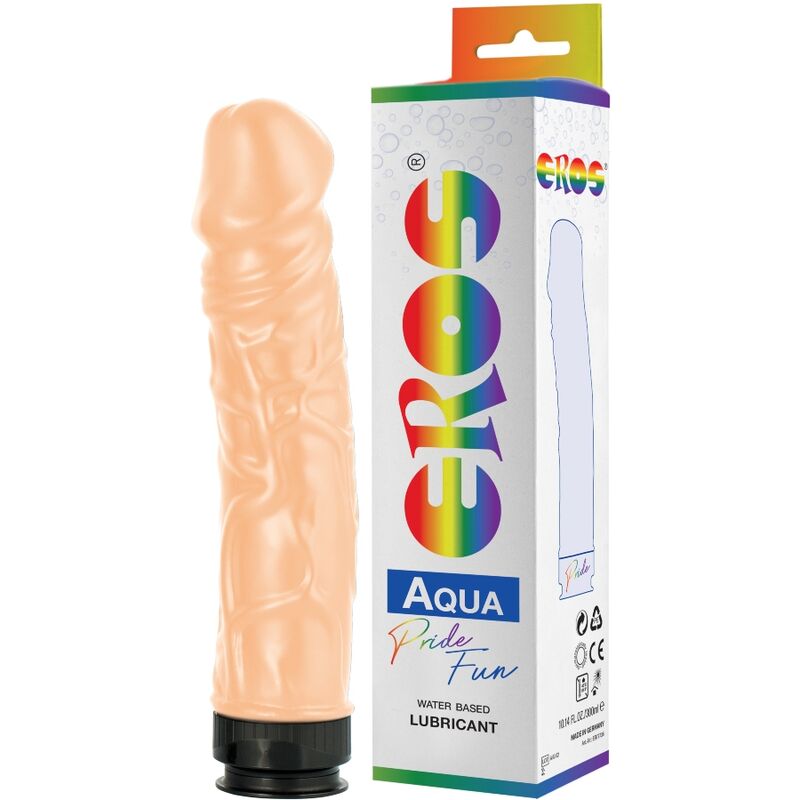 PRIDE – EROS AQUA LGBT PRIDE DILDO ET LUBRIFIANT À BASE DEAU