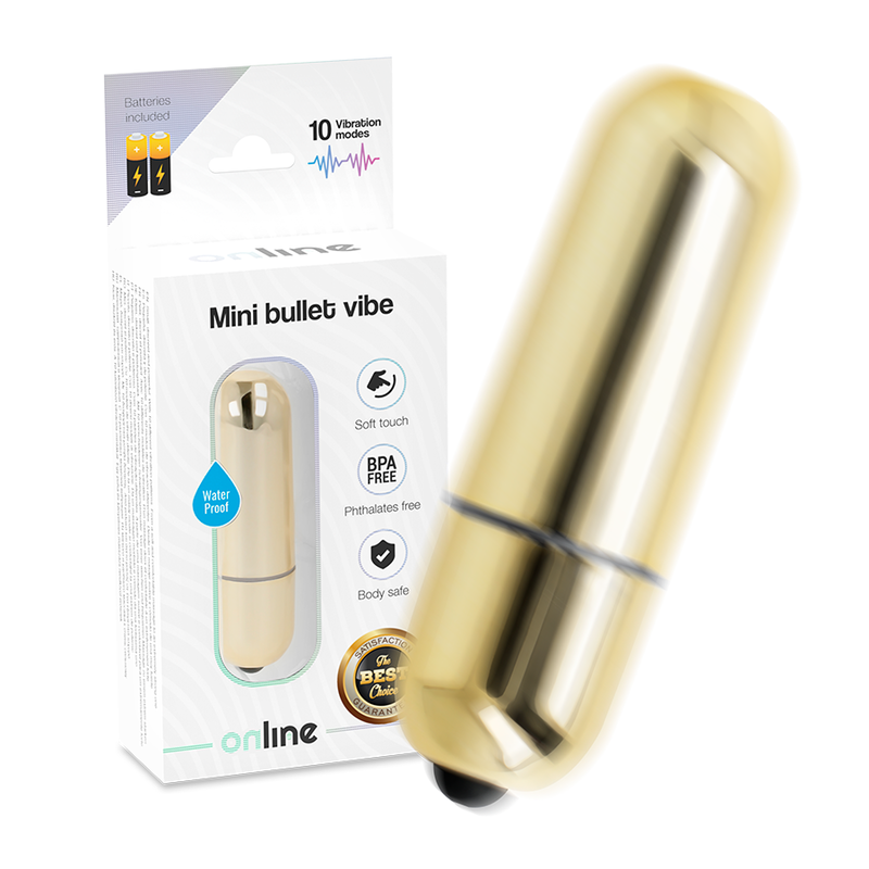 ONLINE – MINI BALLE VIBRANTE DORÉE
