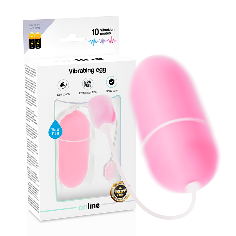 ONLINE – OEUF VIBRANT ROSE IMPERMÉABLE