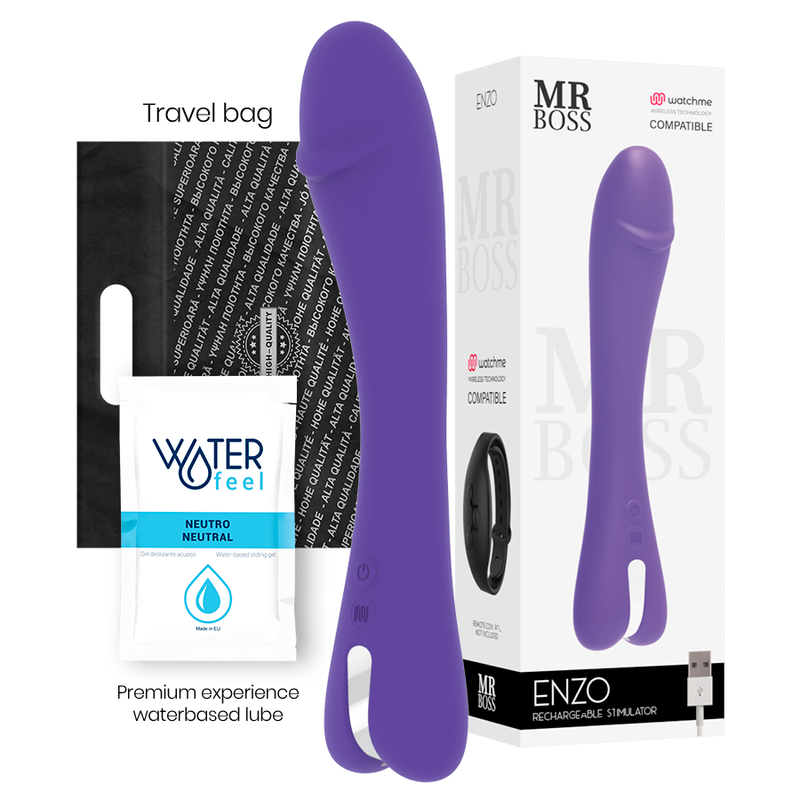 MR BOSS – ENZO VIBRATEUR WATCHME TECHNOLOGIE SANS FIL COMPATIBLE