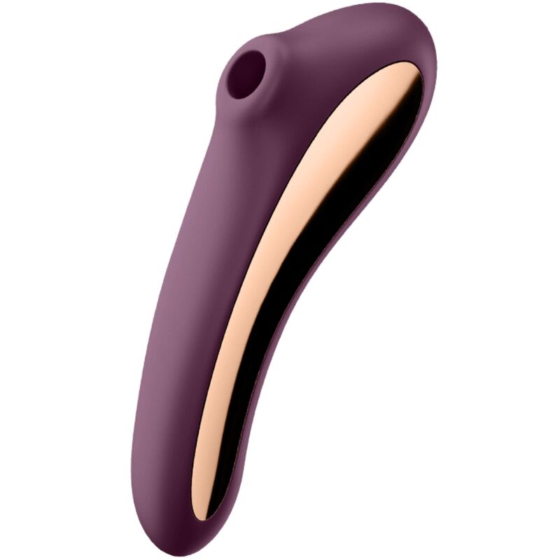 SATISFYER – VIBRATEUR DUAL KISS AIR PULSE VIN ROUGE