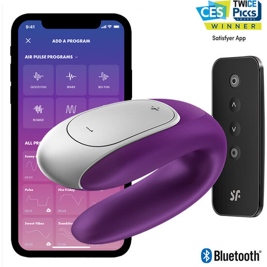 SATISFYER – VIBRATEUR PARTENAIRE DOUBLE FUN VIOLET