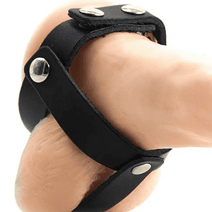 CAGE À BALLES EN CUIR OHMAMA FETISH