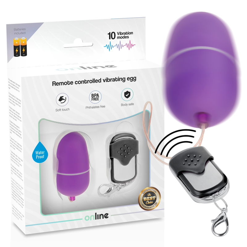 ONLINE – OEUF VIBRANT TÉLÉCOMMANDE M LILAS