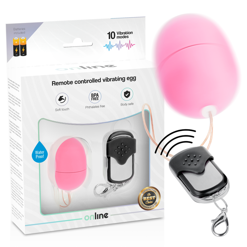 ONLINE – OEUF VIBRANT TÉLÉCOMMANDE S ROSE