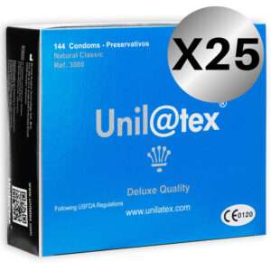 UNILATEX – CONSERVATEURS NATURELS PACK 25 X 144 UNITÉS