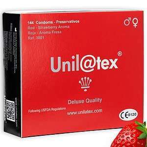 UNILATEX – CONSERVATEURS ROUGE / FRAISE 144 UNITÉS