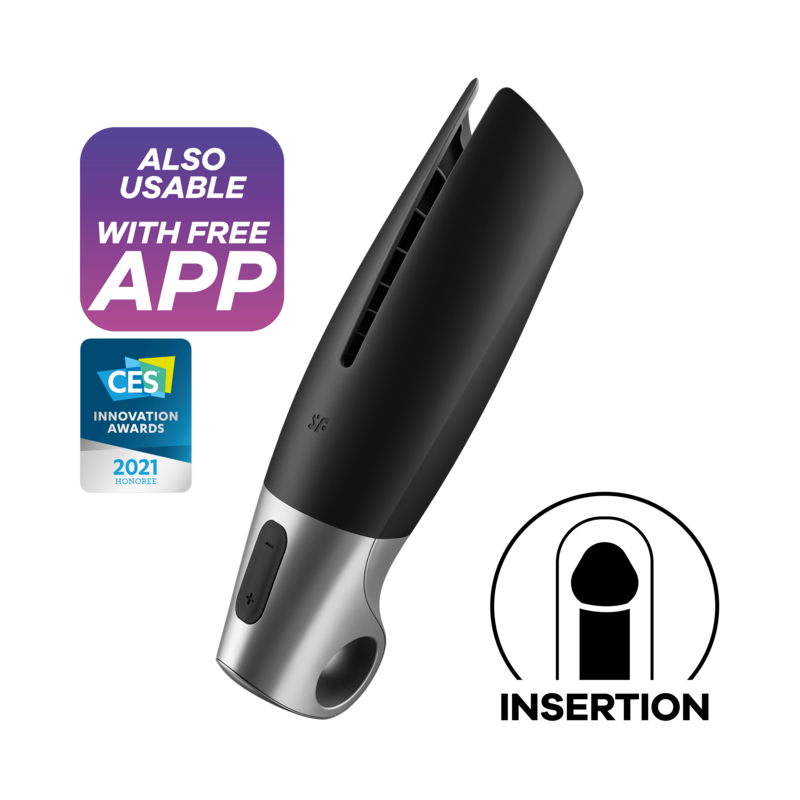SATISFYER – MASTURBATEUR PUISSANT NOIR