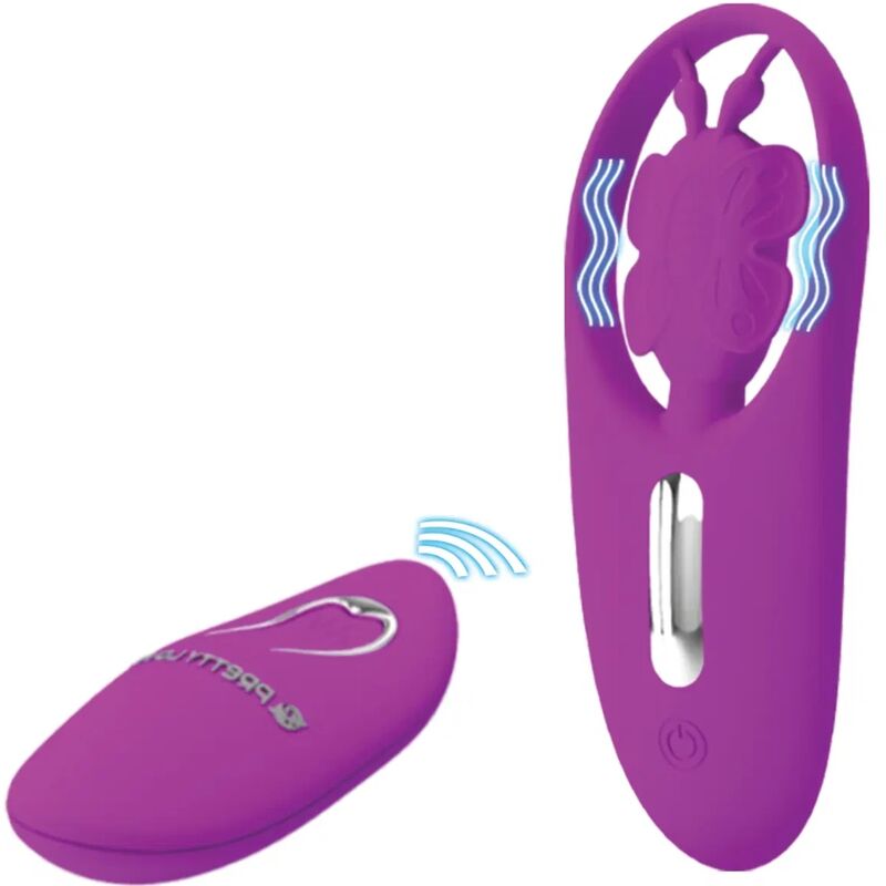 PRETTY LOVE – STIMULATEUR PAPILLON DANCING POUR CULOTTES AVEC TÉLÉCOMMANDE LILAS