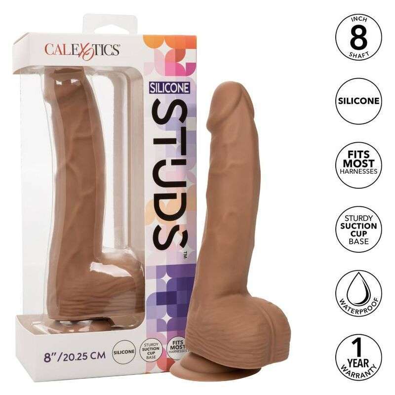 CALEXOTICS – CLOUS EN SILICONE 20.32 CM MARRON