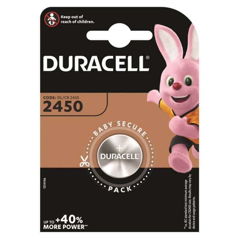 DURACELL – PILE BOUTON LITIO CR2450 3V 1 UNIT?