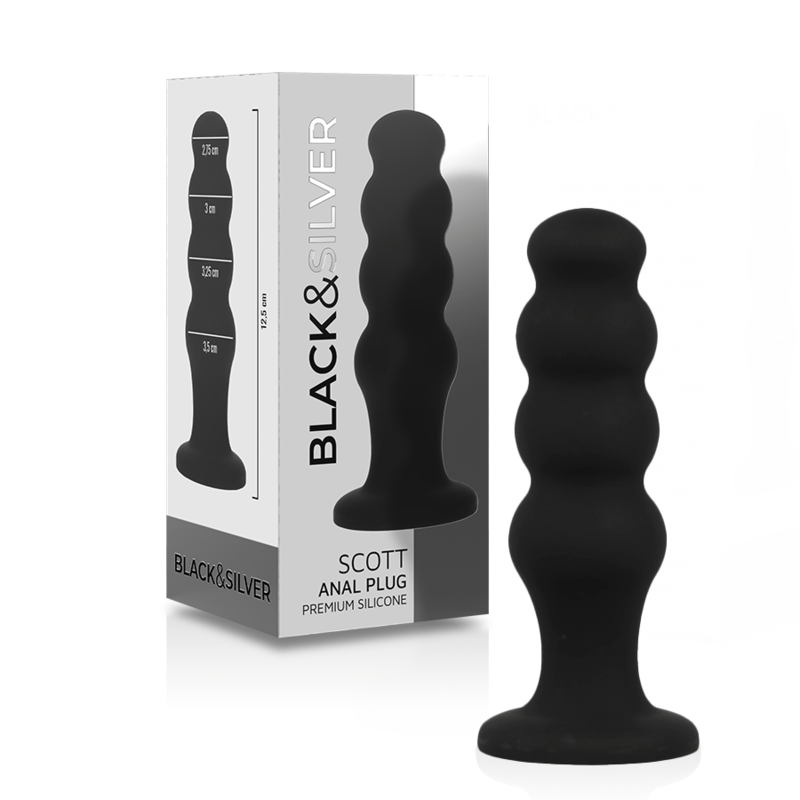 BLACKSILVER – PLUG ANAL EN SILICONE SCOTT PREMIUM NOIR