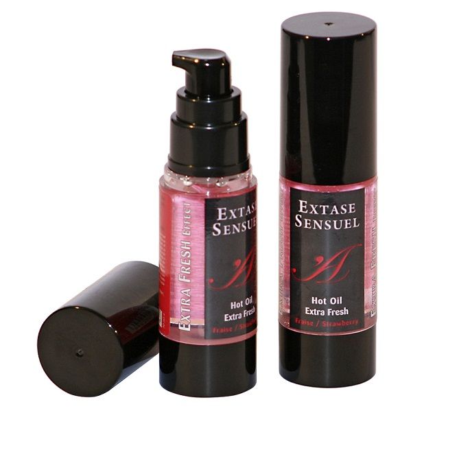 EXTASE SENSUAL – HUILE DE MASSAGE EFFET FRAISE EXTRA FRAÎCHE 30 ML