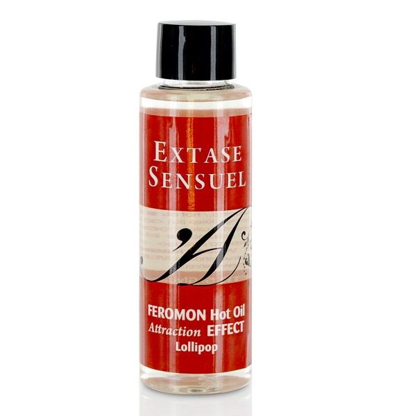 EXTASE SENSUAL – HUILE DE MASSAGE EFFET THERMIQUE AUX PHÉROMONES PIRULET 100 ML