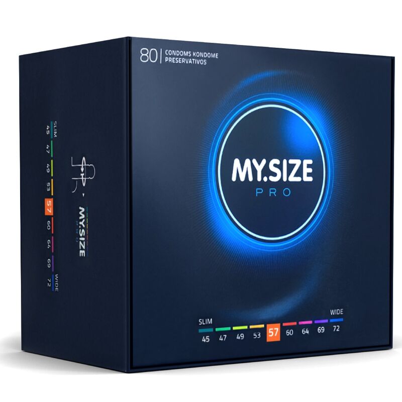 MY SIZE – PRO PRÉSERVATIFS 57 MM 80 UNITÉS