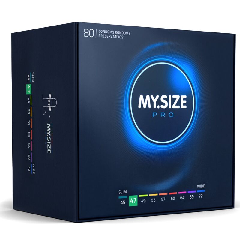 MY SIZE – PRO PRÉSERVATIFS 47 MM 80 UNITÉS