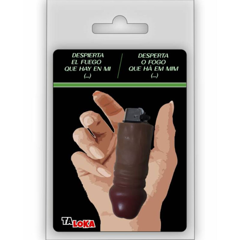 TALOKA – BRIQUET FANTASTIQUE EN FORME DE PÉNIS DE COULEUR MULATTO 100% RECHARGEABLE