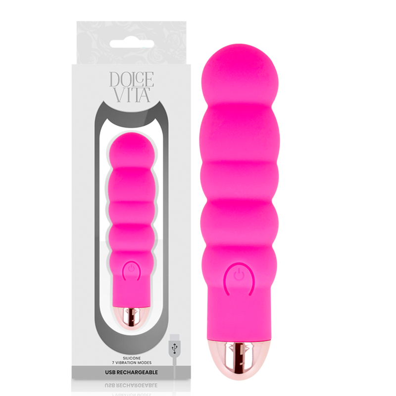DOLCE VITA – VIBRATEUR RECHARGEABLE SIX ROSE 7 VITESSES