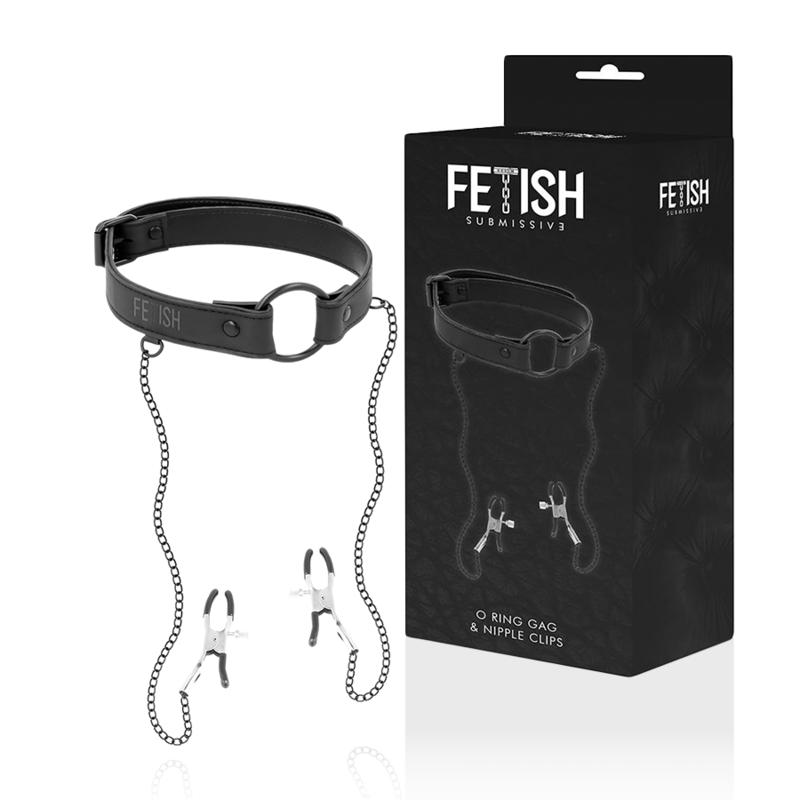 FETISH SUBMISSIVE – ANNEAU BILLON AVEC PINCES  TÉLÉMON