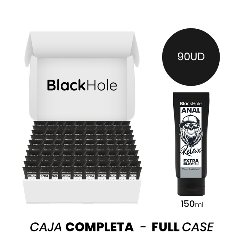 MOQ 90 – BLACK HOLE GEL À BASE DEAU EXTRA DILATATION 150 ML