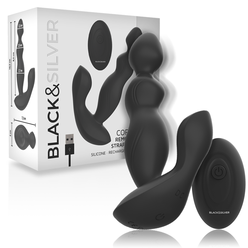 BLACKSILVER – TÉLÉCOMMANDE EN SILICONE POUR PLUG ANAL CORA