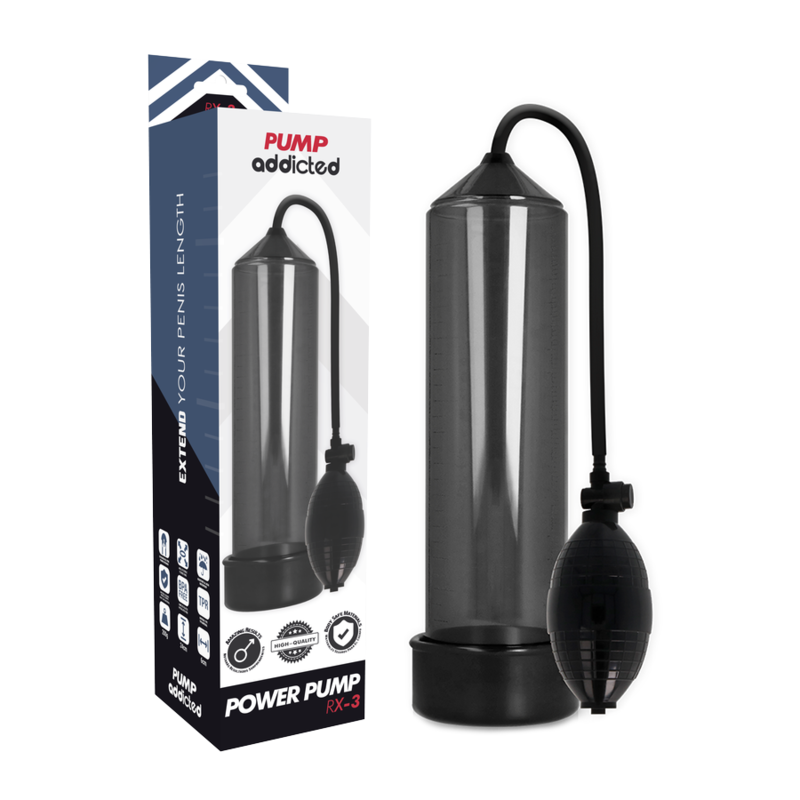 PUMP ADDICTED – BOMBA ERECCIÓN RX3 TRANSPARENTE