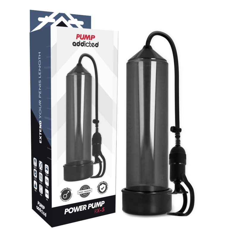 PUMP ADDICTED – BOMBA ERECCIÓN RX5 TRANSPARENTE
