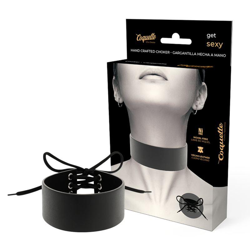 COQUETTE CHIC DESIRE – RAS DE COU EN CUIR VÉGAN
