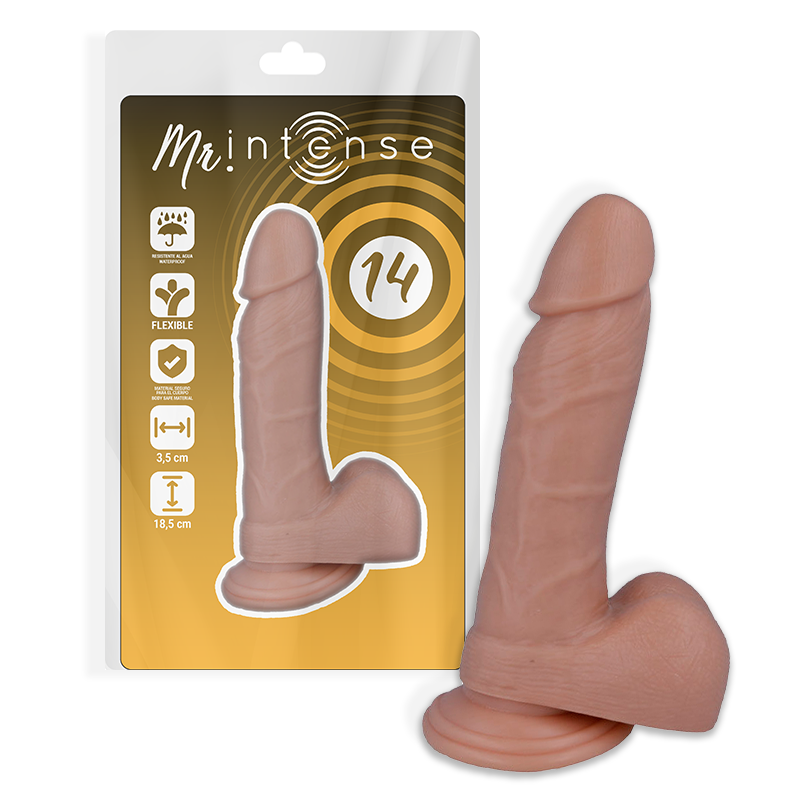 MR INTENSE – 14 PÉNIS RÉALISTE 18.5 CM -O- 3.8 CM