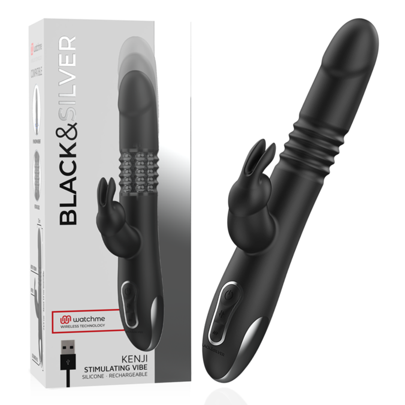 BLACKSILVER – KENJI STIMULANT VIBE COMPATIBLE AVEC LA TECHNOLOGIE SANS FIL WATCHME
