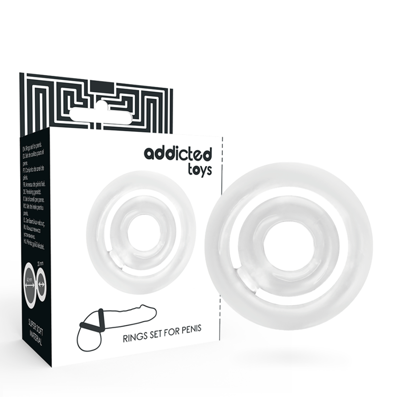 ADDICTED TOYS – POTENZ – PÉNIS C-RING CLAIR