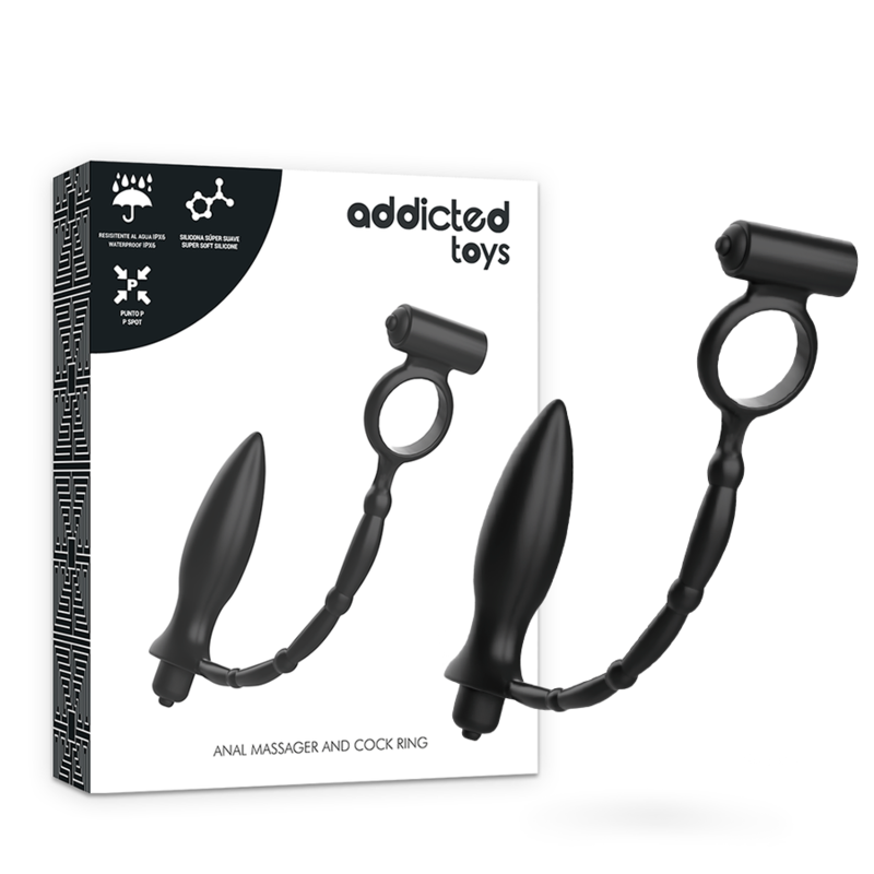 ADDICTED TOYS – PLUG ANAL AVEC ANNEAU VIBRANT