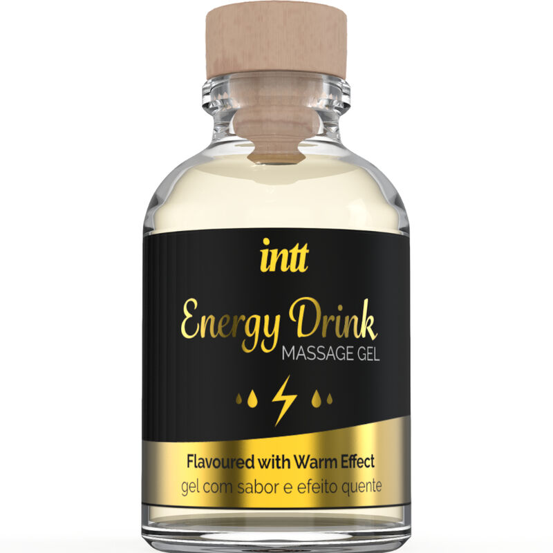 INTT MASSAGE  ORAL SEX – GEL DE MASSAGE A LENERGIE AROMATISEE CA BOISSON ET EFFET CHAUFFANT
