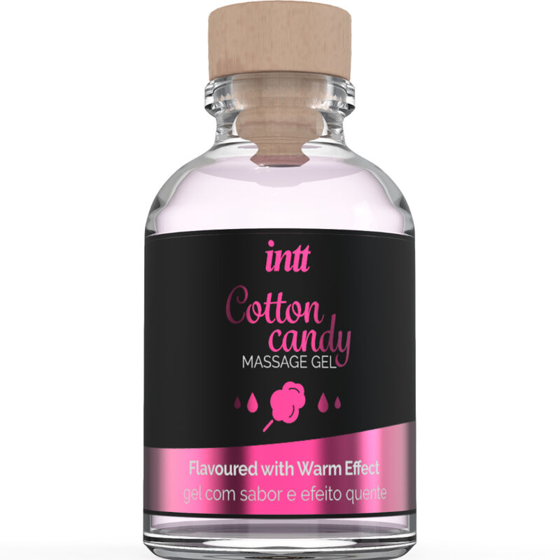 INTT MASSAGE  ORAL SEX – GEL DE MASSAGE SAVEUR COTTON BABE À PAPA ET EFFET CHAUFFANT