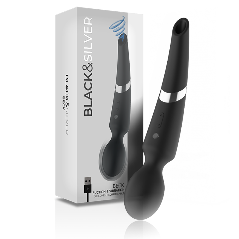 BLACKSILVER – BECK WAND ET ONDES STIMULANTES EN SILICONE 2 EN 1