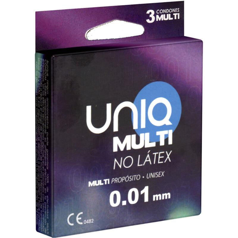 UNIQ – MULTI PRÉSERVATIFS SANS LATEX 3 UNITÉS