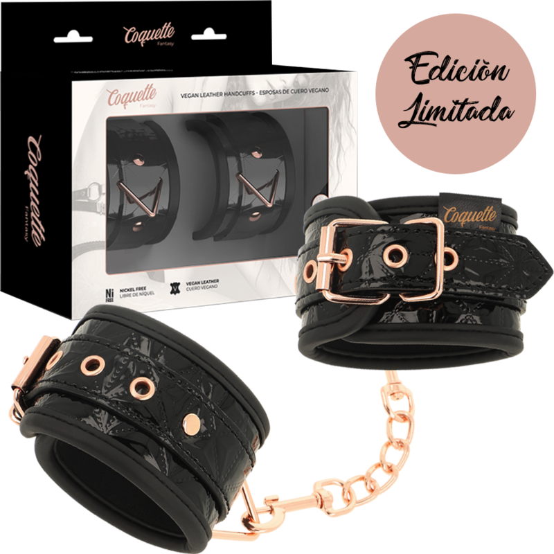 COQUETTE CHIC DESIRE – MENOTTES ÉDITION NOIRE AVEC DOUBLURE EN NÉOPRÈNE