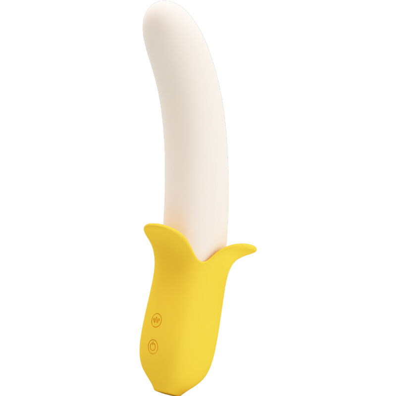 PRETTY LOVE – BANANA GEEK SUPER POWER 7 VIBRATIONS UPDOWN SILICONE NOIR